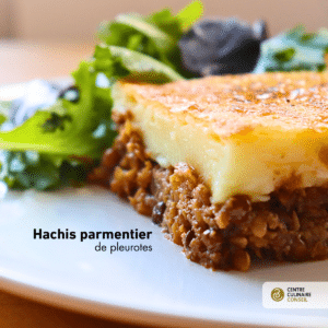photo d'un hachis parmentier de pleurotes